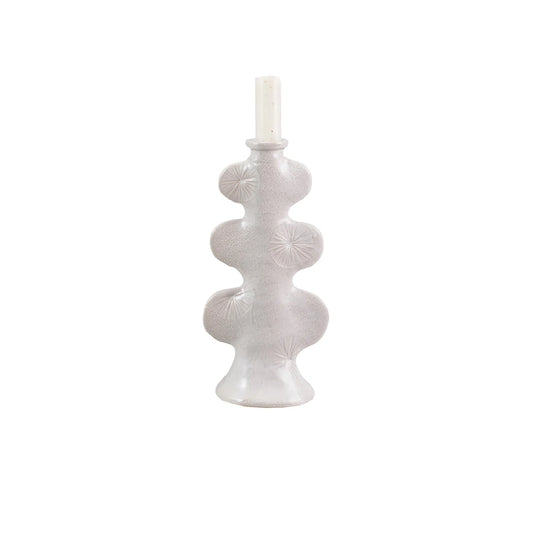 Sculptural Taper Holder w/ Embossed Sea Urchin