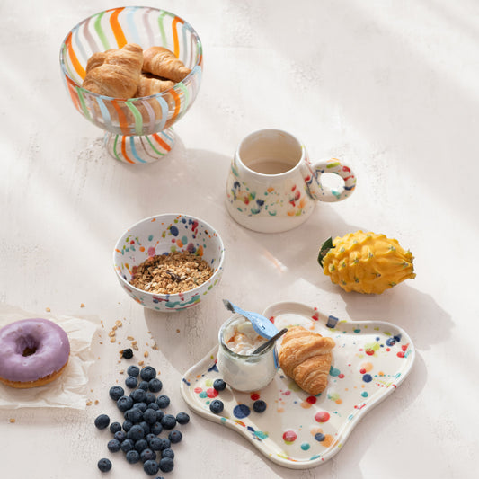 Splatter Paint Stoneware Mug