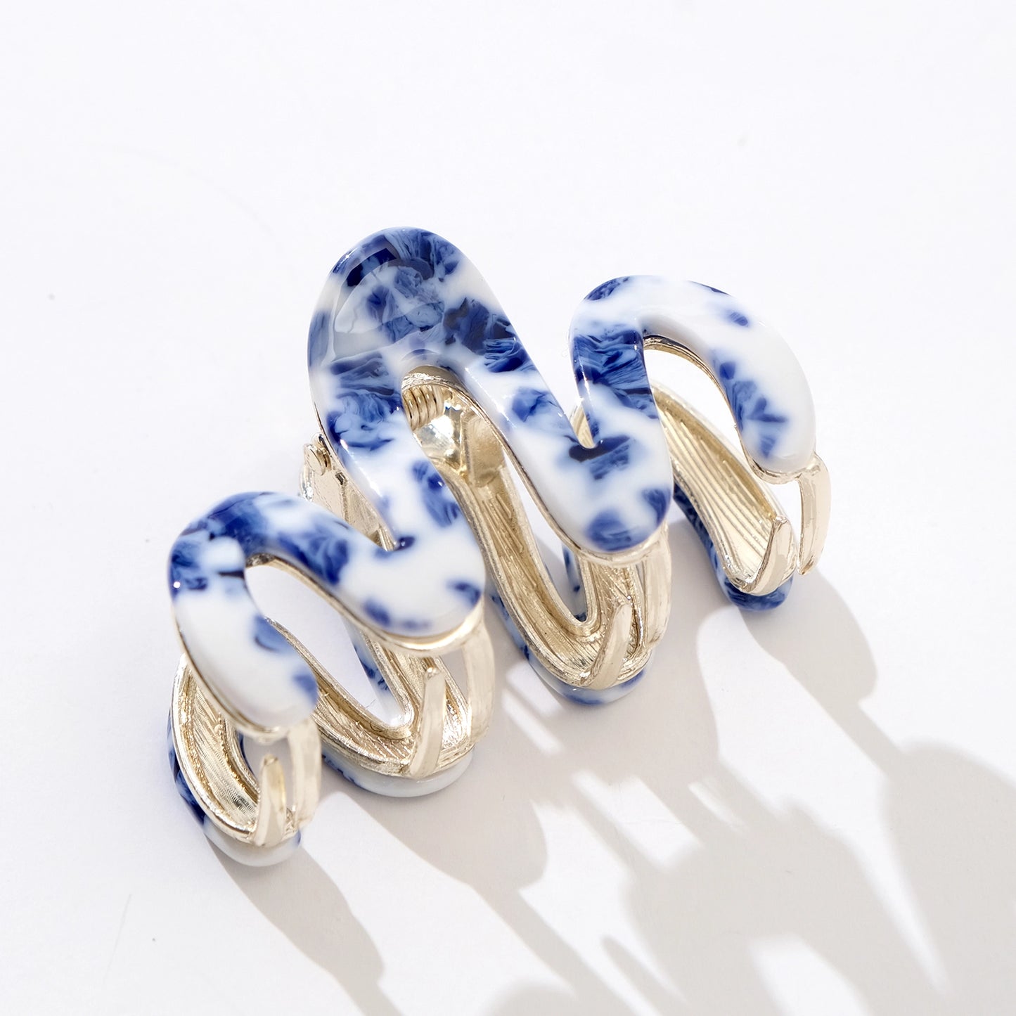 Willow Mini Coastal Squiggle Metal Claw Clip