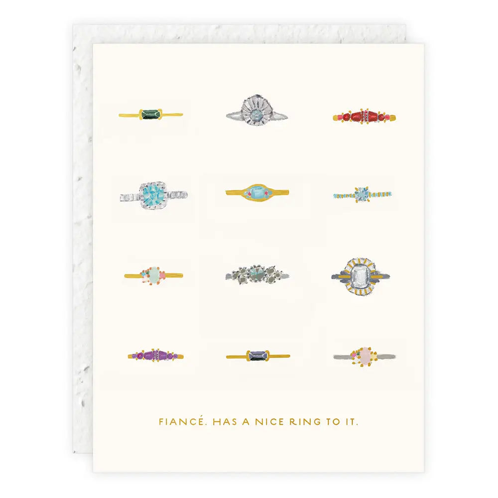 Fiancé Engagement Card