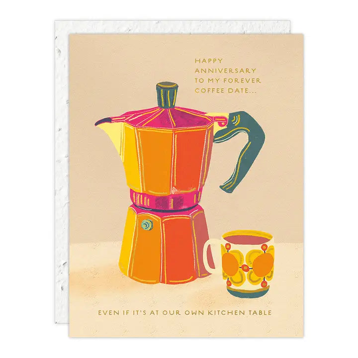 Espresso Anniversary Card