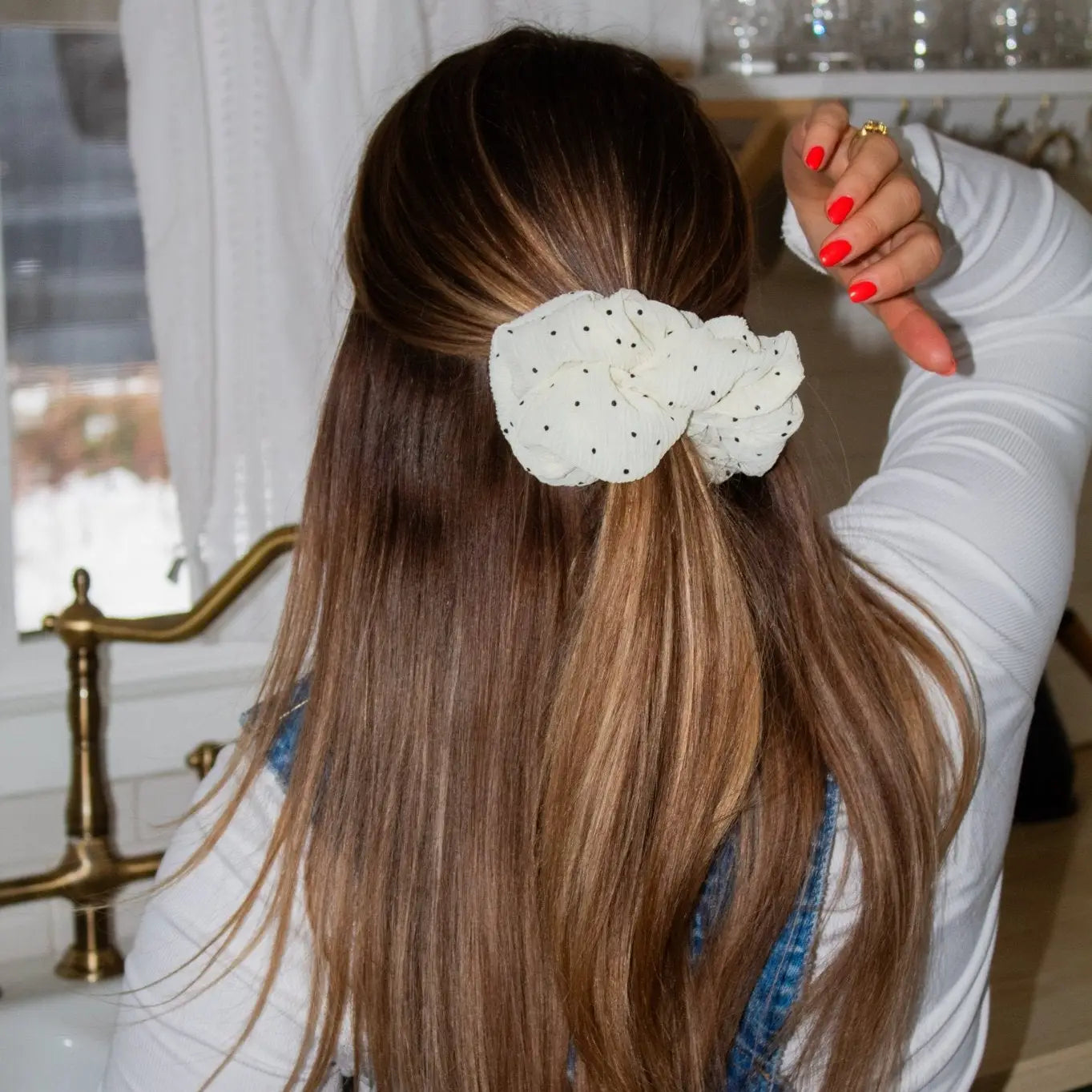 Spotted Style Scrunchie