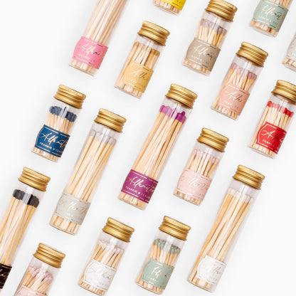 Glass Allumette Match Jar