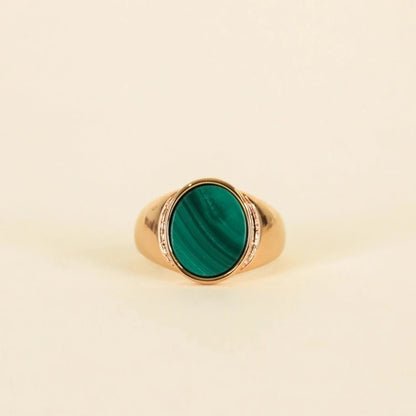 Malachite Signet Ring