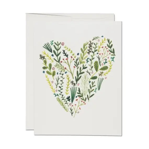 Floral Heart Love Card