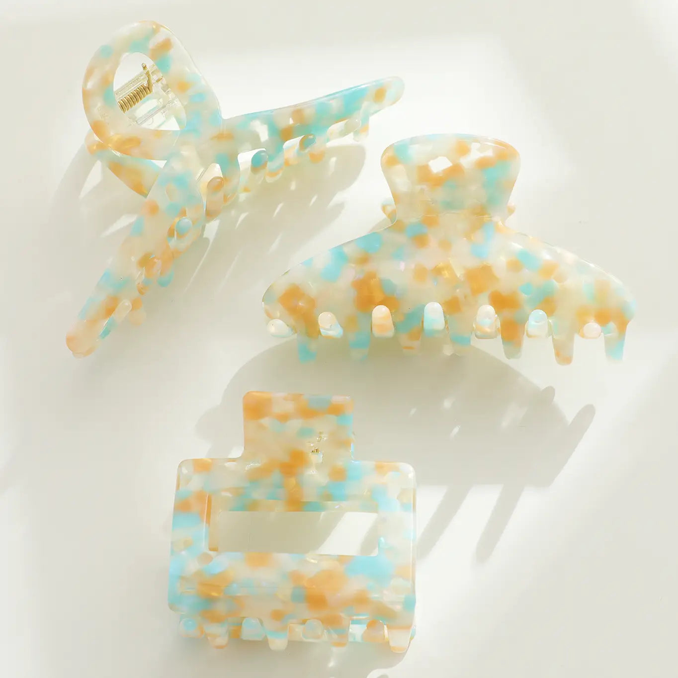 Blue Oceanside Small Claw Clips