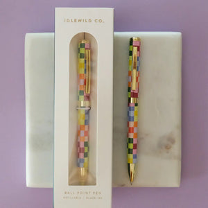 Rainbow Check Ballpoint Luxe Pen