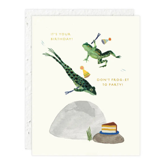 Party Frogs Birthday Card