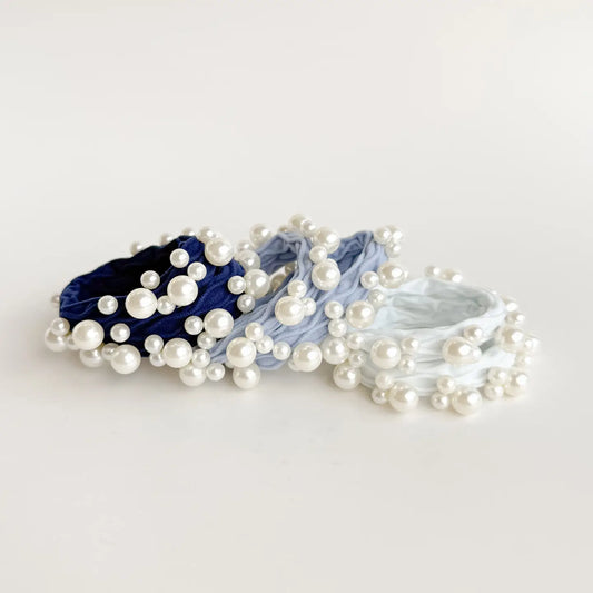 Coastal Textured Pearl Hair Tie (Set of 5)