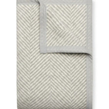 Load image into Gallery viewer, ChappyWrap Harborview Herringbone Light Grey Blanket
