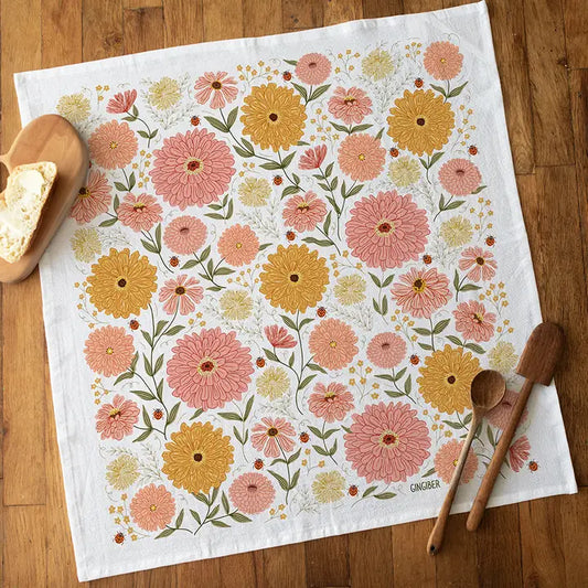 Zinnia Tea Towel