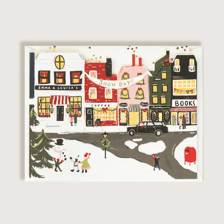 Winter Holiday Snow Day Card