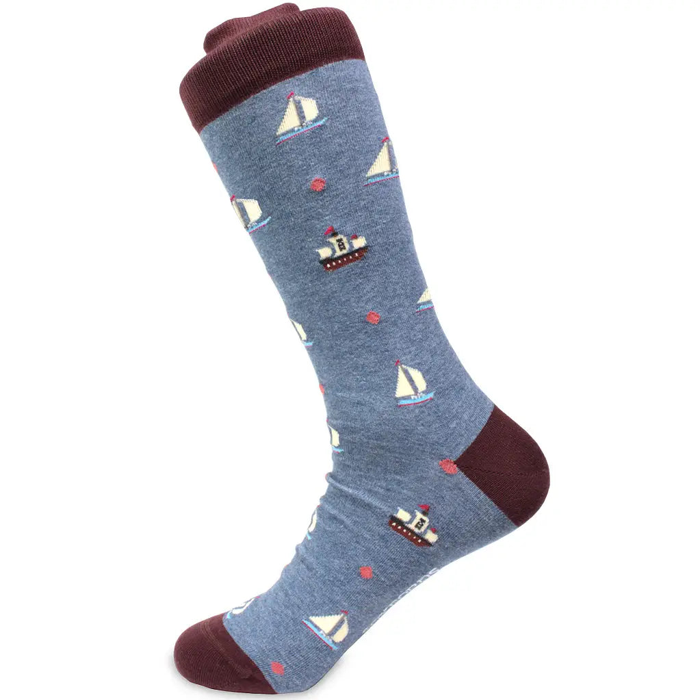 "The Buccaneer" - Sailing Men's Pima Socks