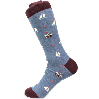 "The Buccaneer" - Sailing Men's Pima Socks