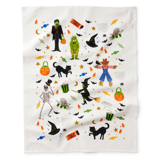 Halloween Parade Tea Towel