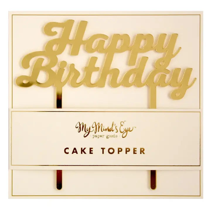 Happy Birthday Cake Topper