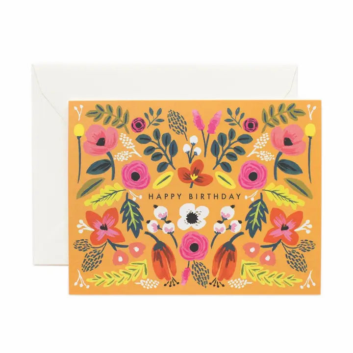 Folk Birthday Card