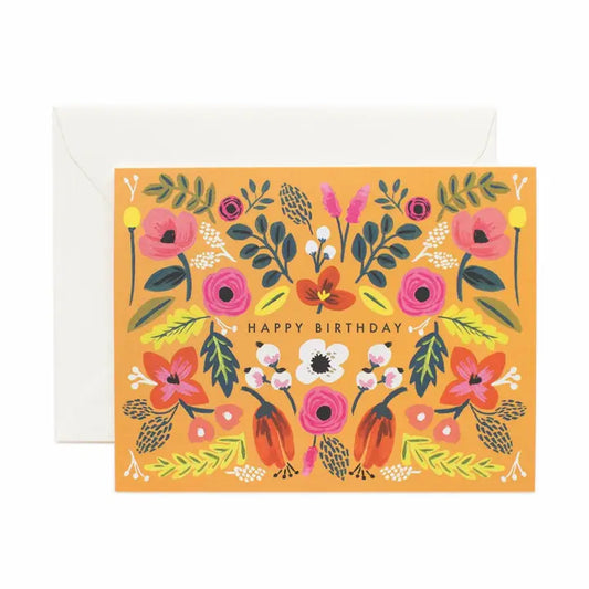 Folk Birthday Card