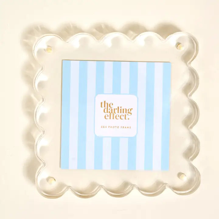 Square Scalloped Acrylic Frame