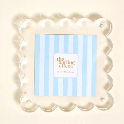 Square Scalloped Acrylic Frame
