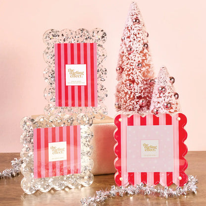 Rectangle Scalloped Acrylic Frame