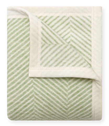 ChappyWrap Harborview Herringbone Sprout Green Blanket