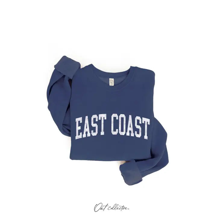 East Coast Graphic Sweatshirt - Heather Midnight