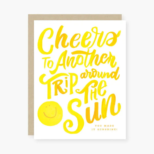 Trip Around the Sun Birthday Card