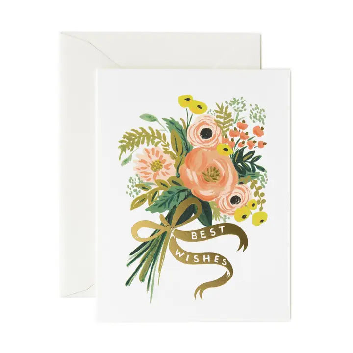 Best Wishes Bouquet Card