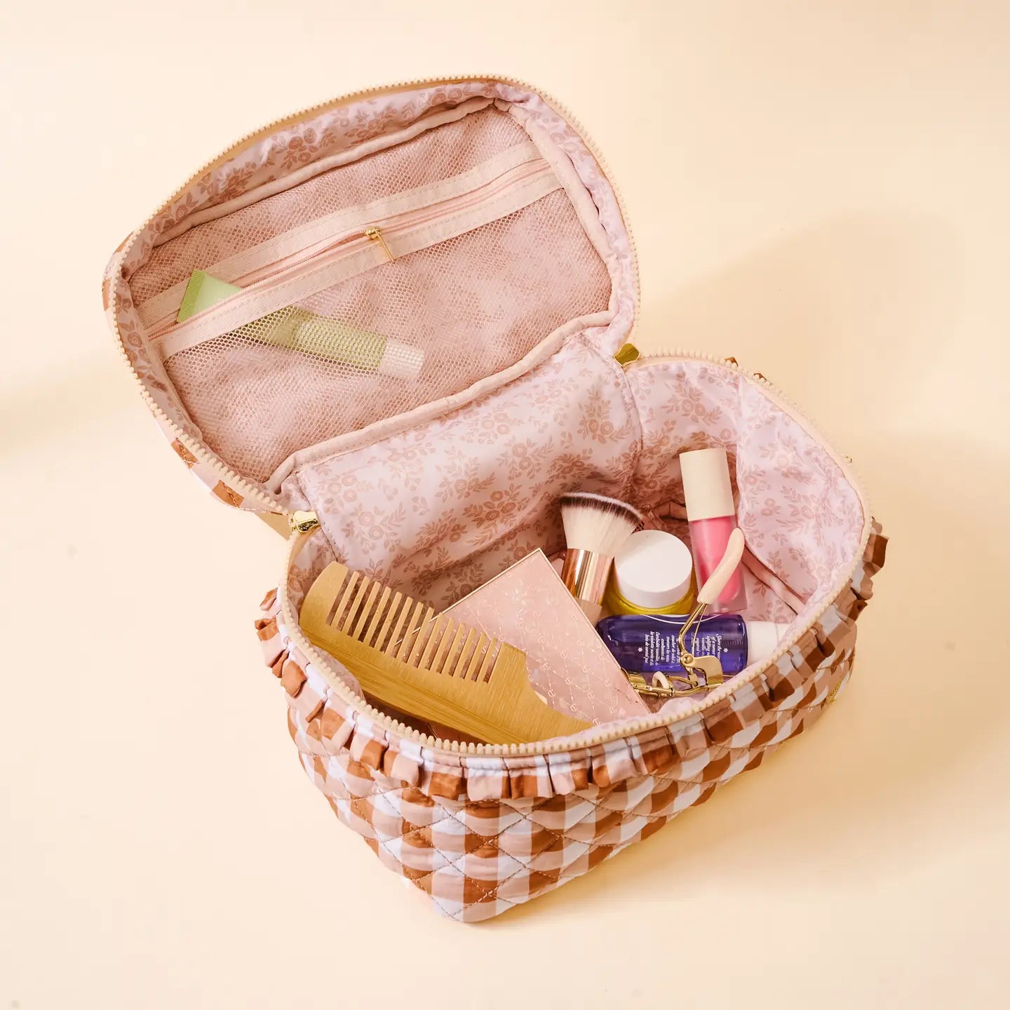 Glam & Go Quilted Cosmetic Bag