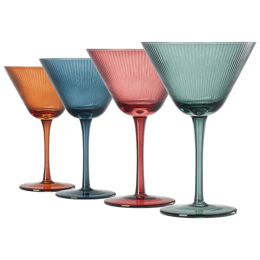 Ripple Martini Glasses | Set of 4