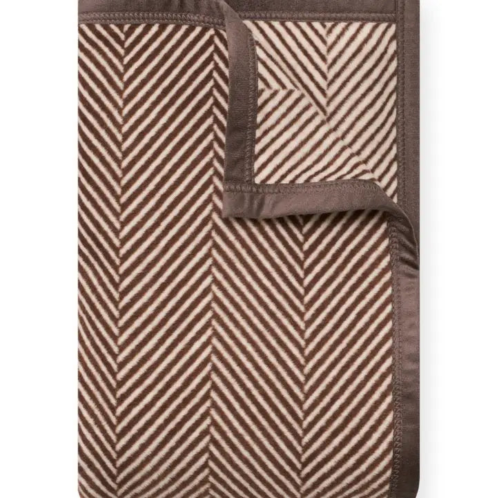 ChappyWrap Harborview Herringbone Chocolate Blanket