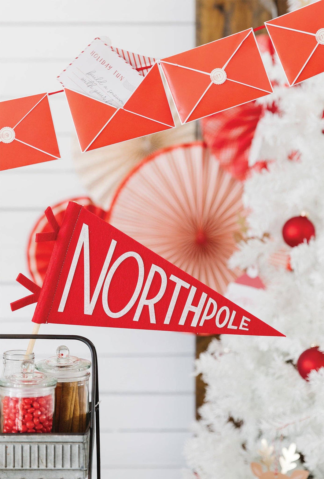 BEC914 - Believe North Pole Felt Pennant