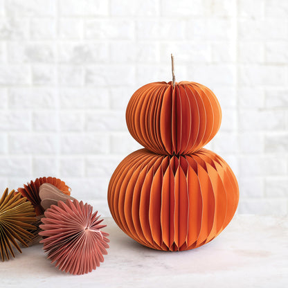 Paper Honeycomb Pumpkin