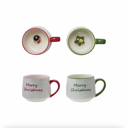 Merry Christmas Figurine Mug