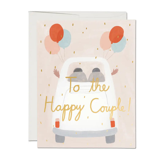 Away They Go Wedding Greeting Card