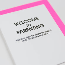 Load image into Gallery viewer, Welcome To Parenting Octopus Pajamas - Letterpress Card
