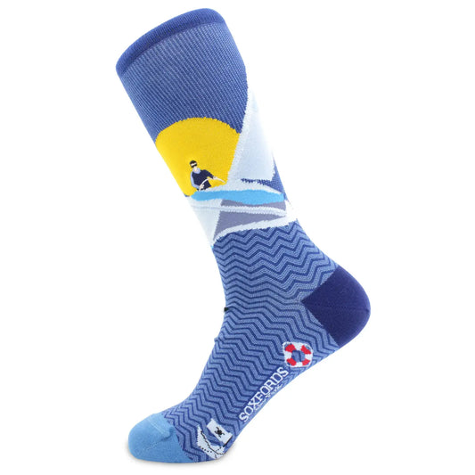 "Man the Helm" - Sailing Fine Men's Socks