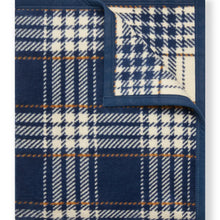 Load image into Gallery viewer, ChappyWrap Autumn Plaid Vintage Blue Blanket
