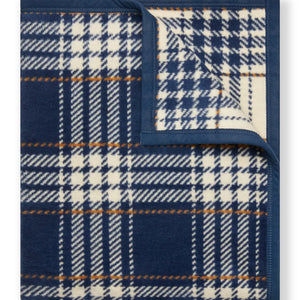 ChappyWrap Autumn Plaid Vintage Blue Blanket