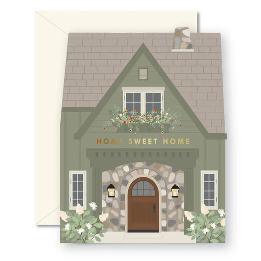 Green Home Sweet Home Greeting Card