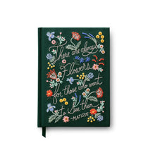 Load image into Gallery viewer, There Are Always Flowers Embroidered Journal
