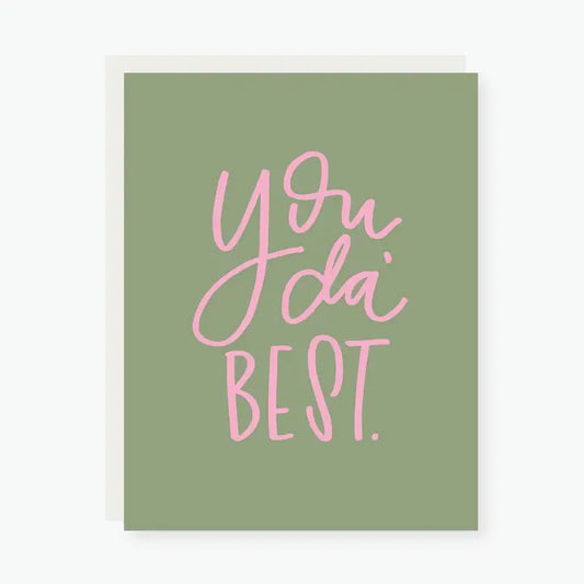 You Da' Best Thank You Card