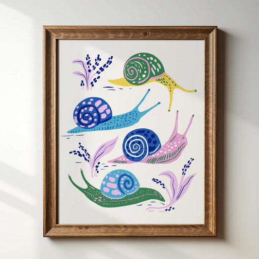 Snails Art Print