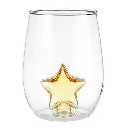 Stemless Wine Glass with Figurine
