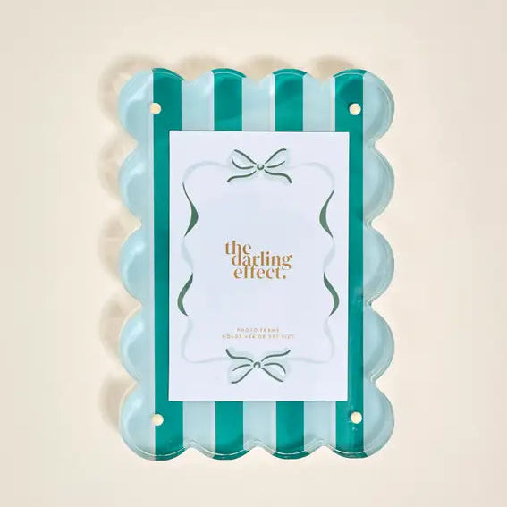 Rectangle Scalloped Acrylic Frame