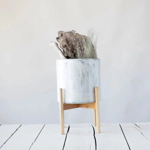 Abode Stoneware Planter with Stand