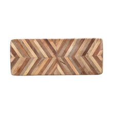 Load image into Gallery viewer, Wood Cheese Board with Chevron Pattern
