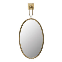 Load image into Gallery viewer, Obsidian Small Bracket Oval Mirror
