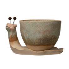 Load image into Gallery viewer, Garden Snail Planter &amp; Saucer
